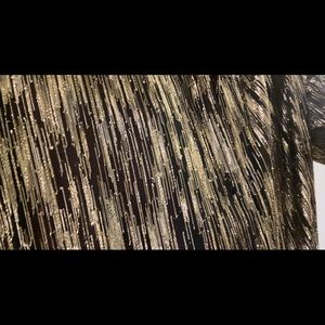 Gold Metallic Going Out Shirt